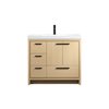 Elegant Decor 36 Inch Single Bathroom Vanity In Maple VF46036MMP